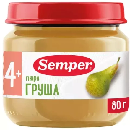 Semper пюре "Груша пюре" (80грх12)