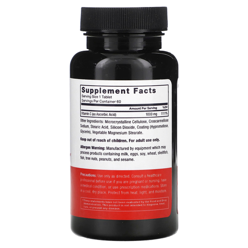 Force Factor, витамин C, 1000 мг, 60 таблеток