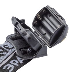 Фонарь налобный светодиодный ЭРА Рабочие Практик GB-701 на батарейках с адаптивным уголом наклона 3 режима желто-черный