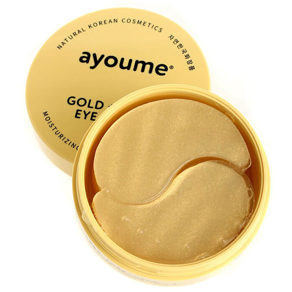 Патчи для кожи вокруг глаз с золотом и улиточным муцином 60 шт Ayoume Gold + Snail Eye Patch