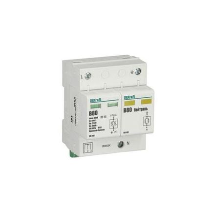 Ограничитель перенапряжения ОП-101 2п 80кА B 420В DEKraft 18020DEK