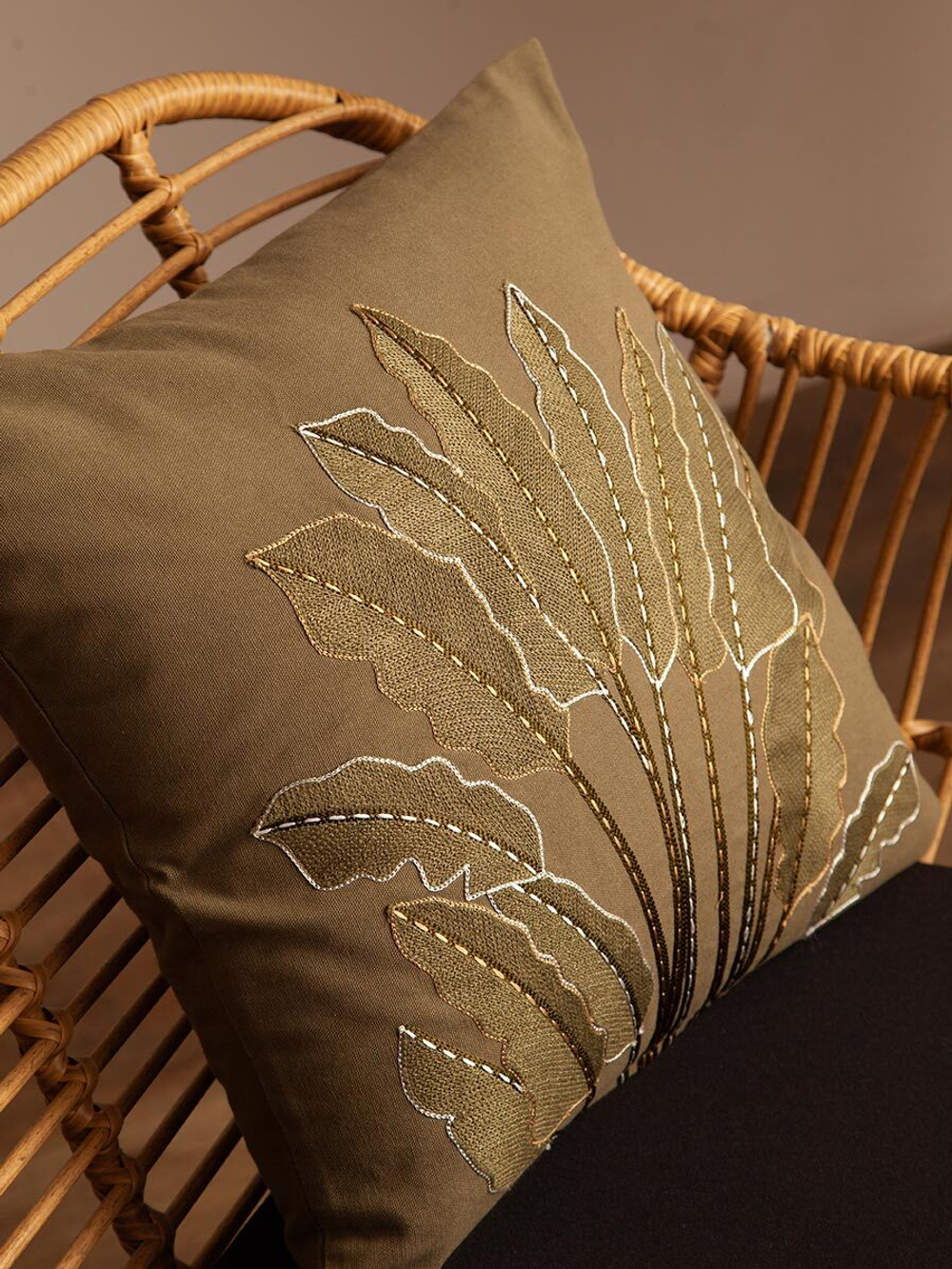 Чехол на подушку savanna leaf из коллекции ethnic, 45х45 см