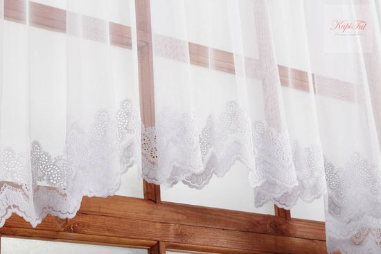 Штора-арка Морозко сетка грек (белый)