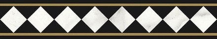 Бордюр Victorian Marble Diamond Brd Gls (K1425MKB40)