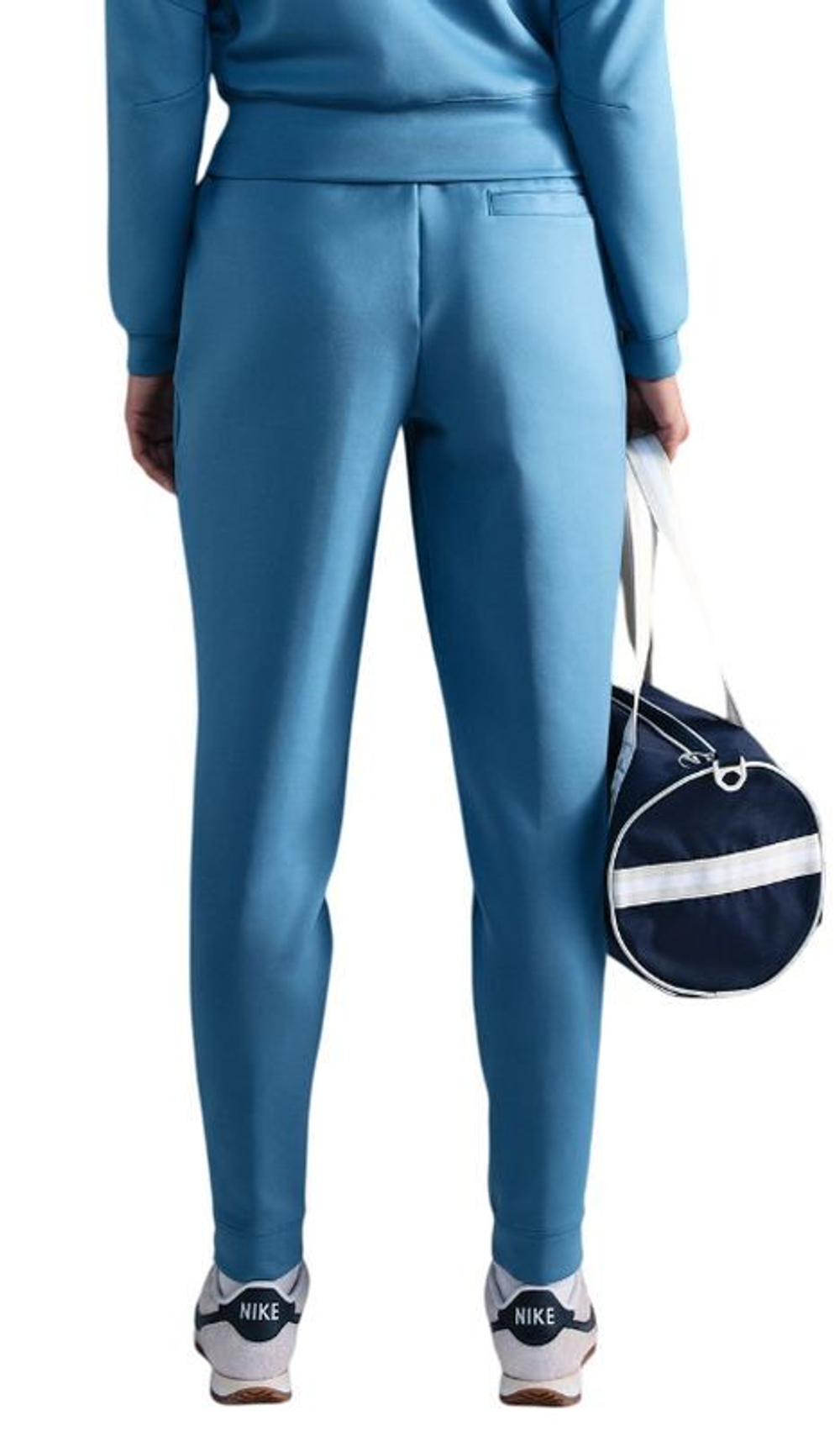 Женские теннисные брюки Nike Court Dri-Fit Heritage Knit - небесный