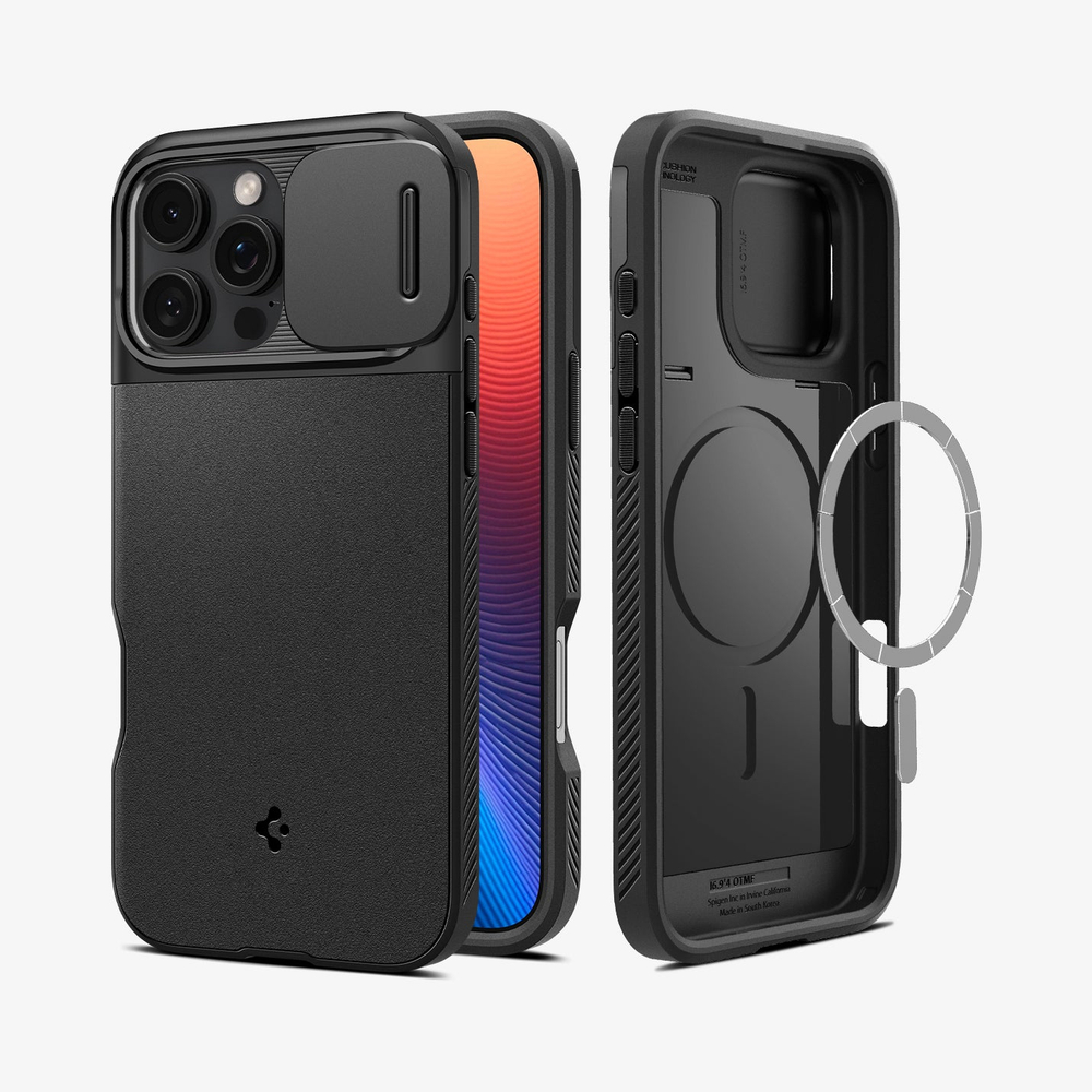 Чехол Spigen Optik Armor Magsafe, black - iPhone 16 Pro Max