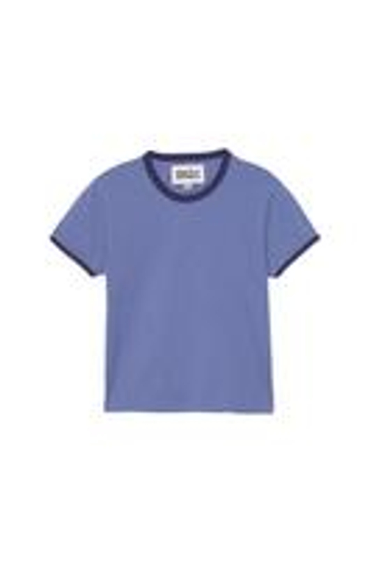 ZARA X BENITO ANTONIO ФУТБОЛКА УКОРОЧЕННОГО КРОЯ С КОРОТКИМИ РУКАВАМИ, СИНИЙ