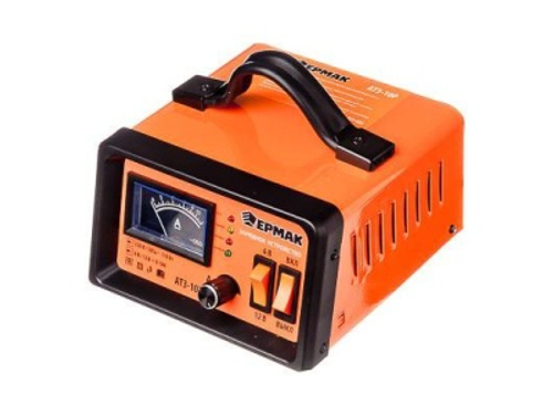 Зарядное устройство автоматическое Ермак АТЗ-10Р 0-10А 6В/12В металл корпус регул. тока