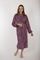 Халат женский без капюшона EMILY Черничный