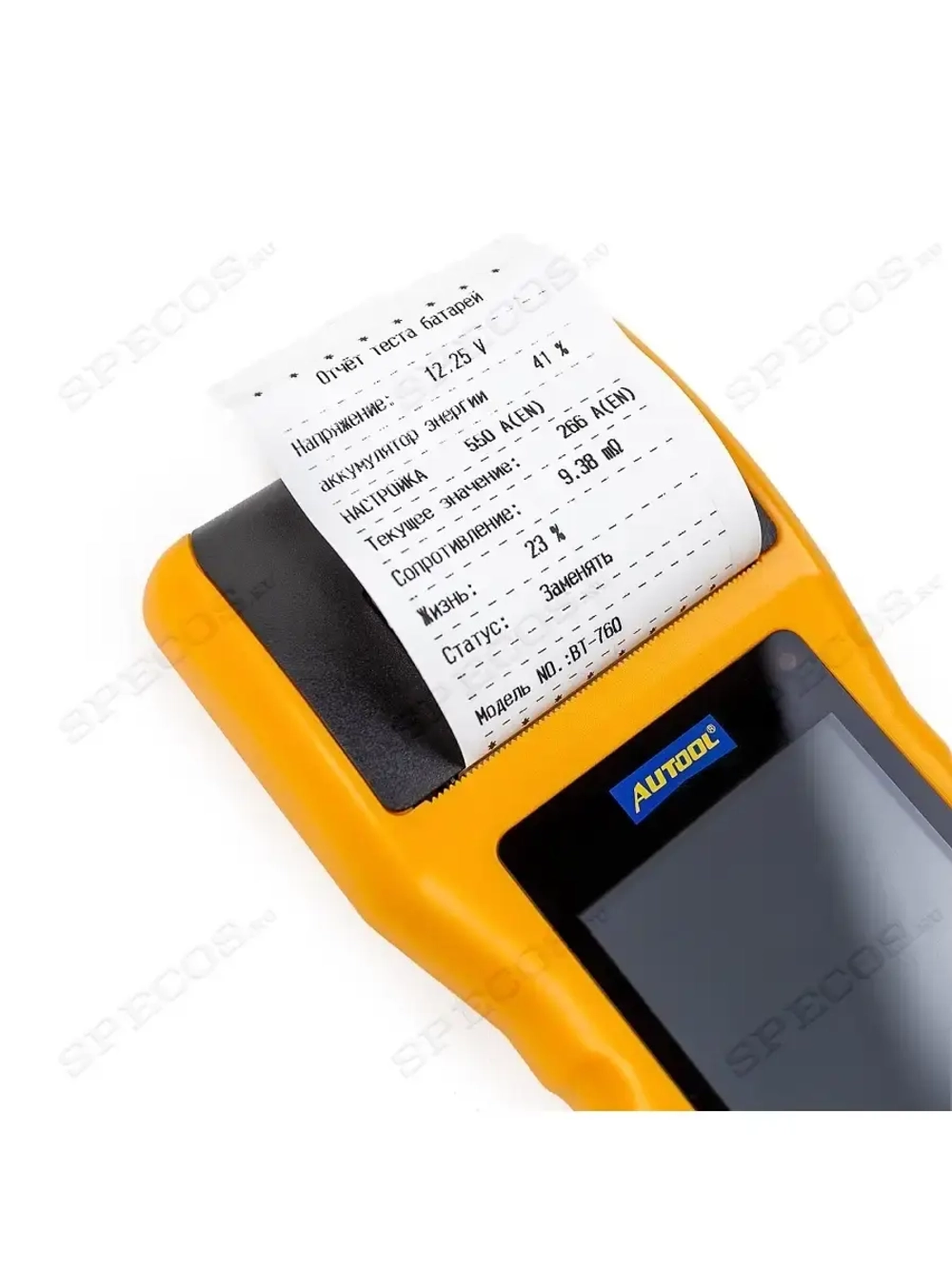 Тестер АКБ Autool BT 760 (12-24v) с принтером