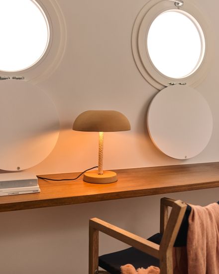 Настольная лампа Arinda из терракоты