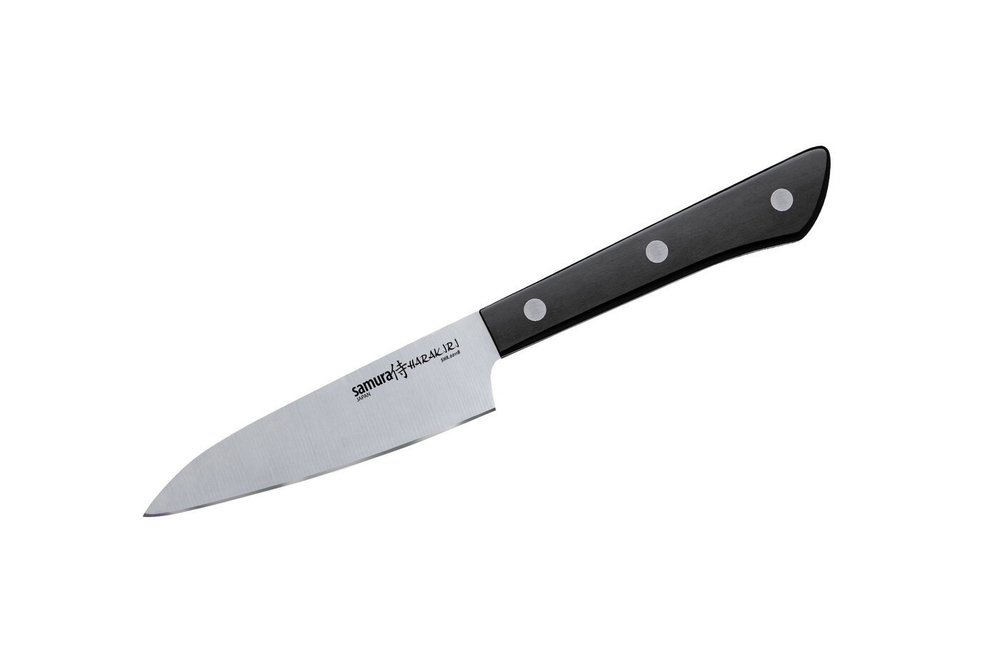 Нож кухонный "Samura HARAKIRI" овощной 99 мм, сталь, ABS пластик SHR-0011B