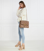 Кожаная сумка через плечо LOVE BIG PUFF CL SHEEP NAPPA Pinko - коричневый(100037 A0F2)