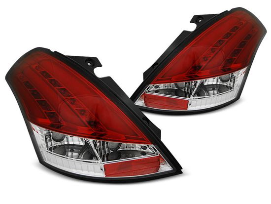 Задние фонари для Suzuki Swift III (10-17) LED красные светлые