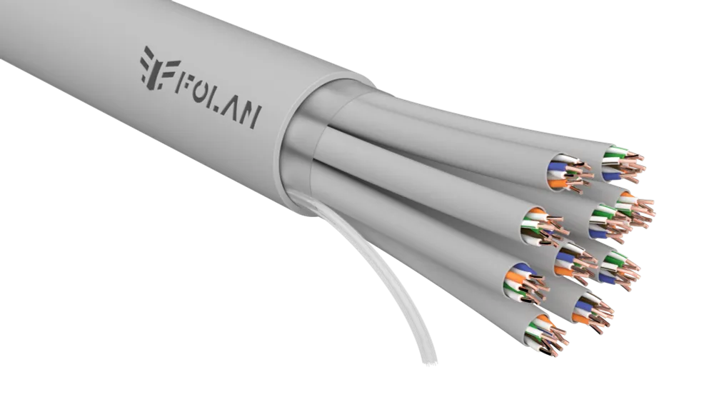 FOLAN U/UTP Cat 5ePVC нг(А)-LS 40(10x4)x2x0,52 (кабельная сборка)