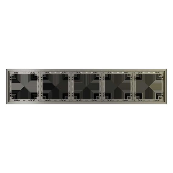 Рамка пластиковая Voltum S70 на 5 постов, (шелк) VLS100504