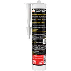 Герметик Момент 1358680 Гермент Премиум акриловый морозостойкий белый 420 гр | Момент