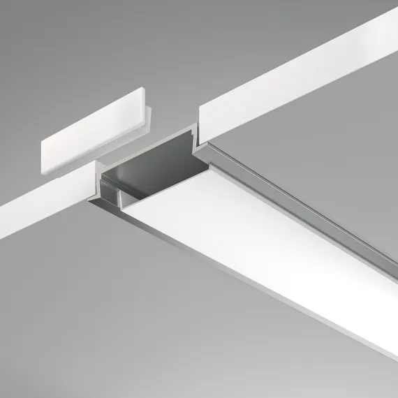 Алюминиевый профиль встраиваемый с фланцем 30x6 (Серебро, 2 м), ALM003S-2M Led Strip alm003s-2m