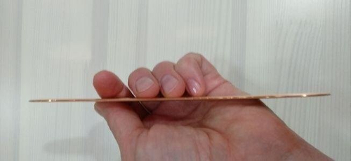 Гуаша пластина из меди 172*37*2 мм