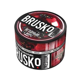 Купить Бестабачная смесь Brusko Medium - Ягодный Морс 50 г