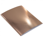 Тетрадь 48л., А5, клетка, Alingar "Gold metallic", скрепка, дизайнерский картон, тиснение "лён", блок офсет, 100% белизна