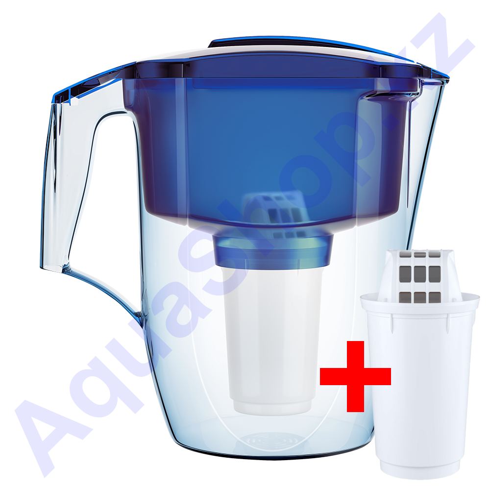 Синий кувшин Аквафор Гарри с дополнительным модулем