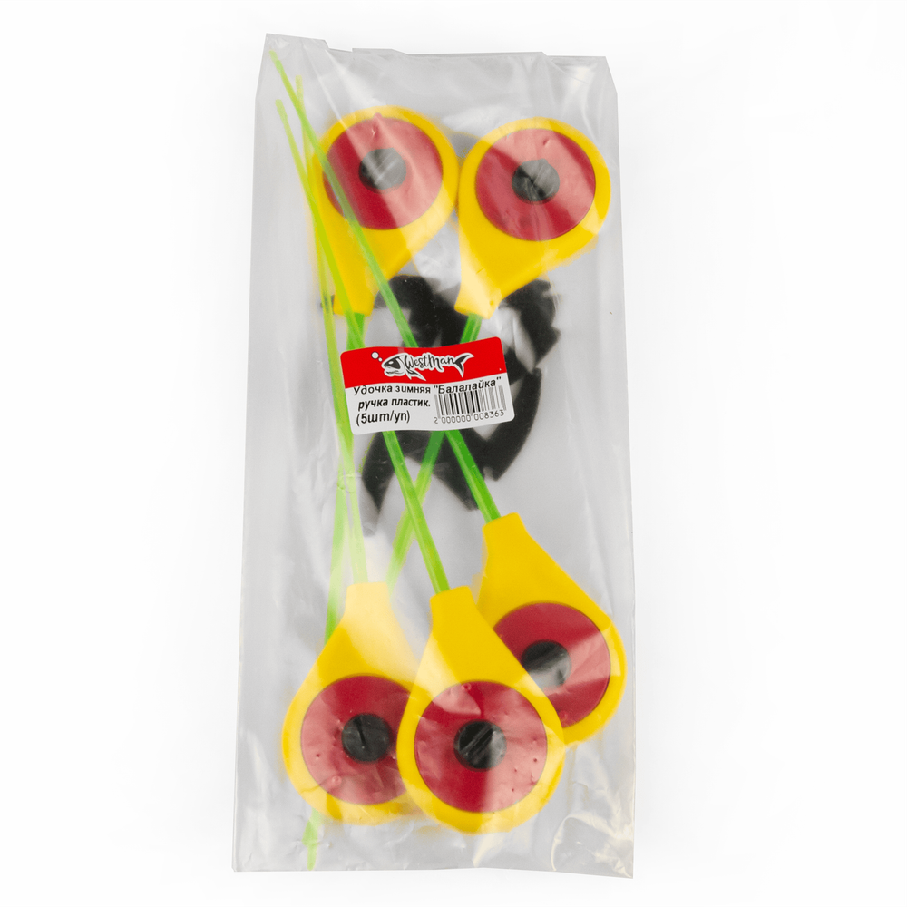 Зимняя удочка WestMan "Балалайка", пластик (5шт/уп)