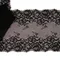 Кружево эластичное черное 23 см, букет