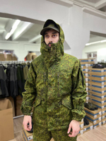 Костюм Горка 6 флис лайт / осень-зима / зелёная цифра