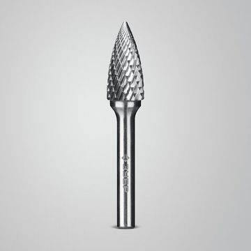 ЗУБР 12х25 мм, тип G (парабола с острым углом), хв-к 6 мм, твердосплавная борфреза, ПРОФЕССИОНАЛ (28806-12-25)