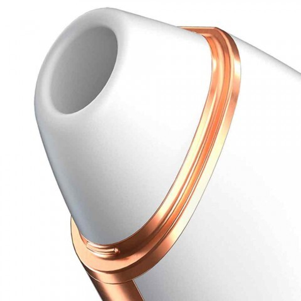Вакуумный клиторальный стимулятор с вибрацией Satisfyer Love triangle white