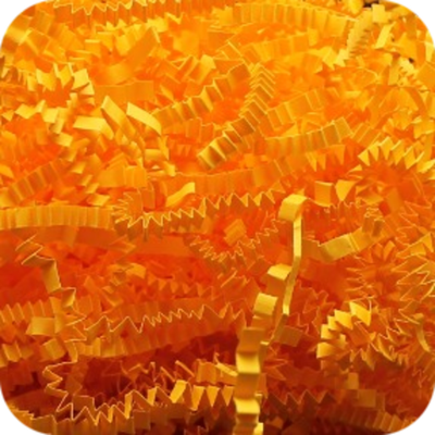 Бумажный наполнитель. Оранжевый неон