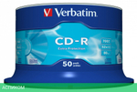 CD-R диск Verbatim 700MB 52x Cake Box DataLife (43351)