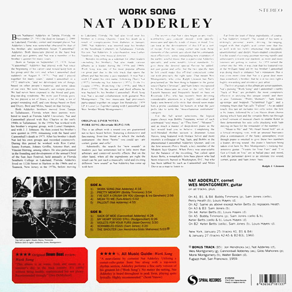 Nat Adderley / Work Song (LP)
