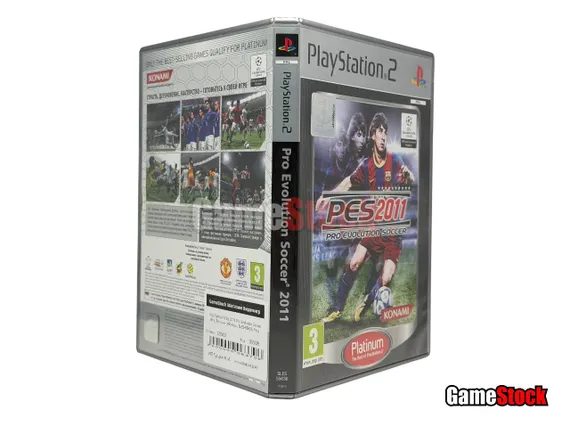 PS2 Platinum PES 2011 Pro Evolution Soccer (Б/У, Русские субтитры, SLES-55636, PAL)