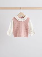 Комплект из трех предметов для малышей Next E65-157, Розовый, Молочный