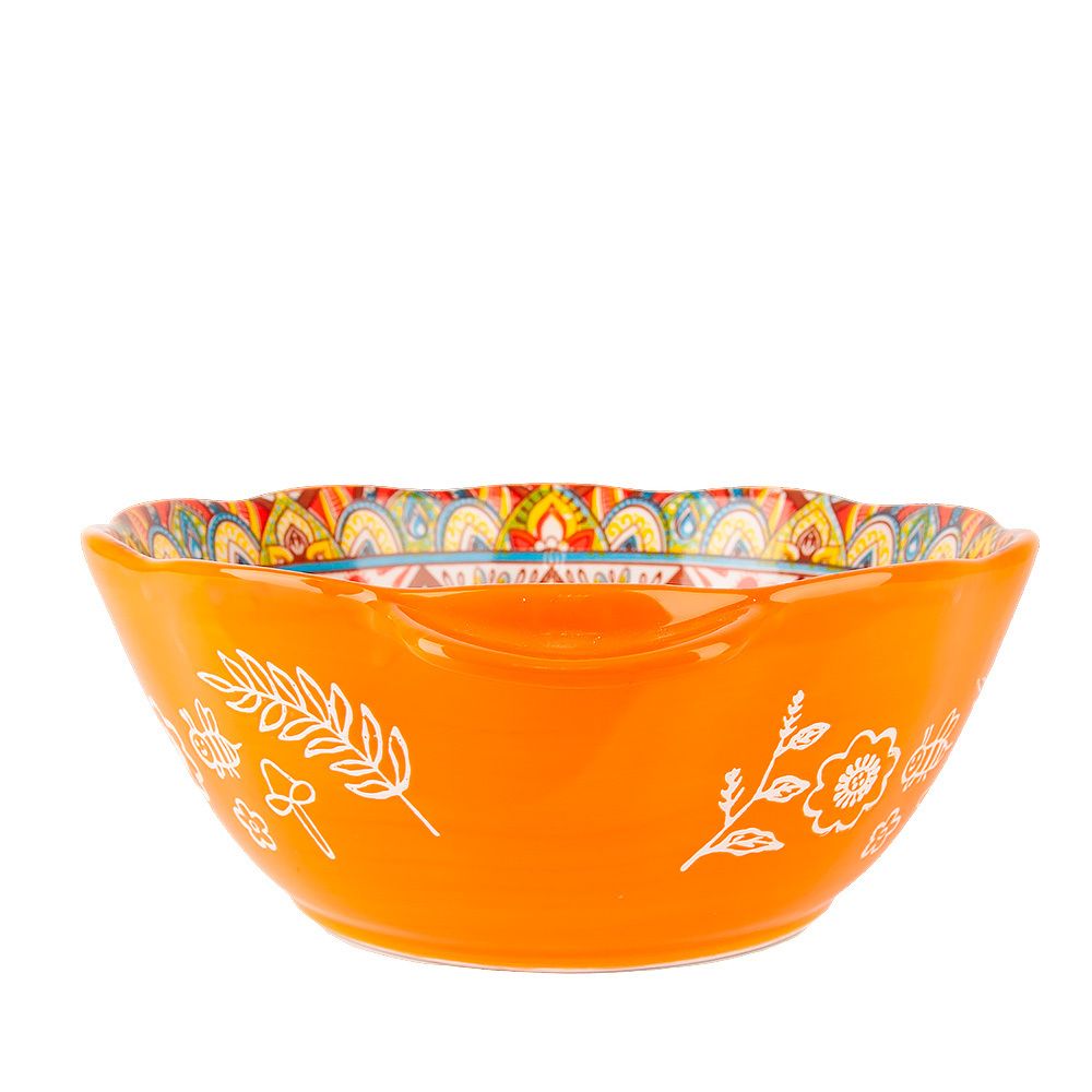 Емкость для запекания " " (оранжевый) 23,6х20х8,4см v=1500мл (min6) (транспортная упаковка)