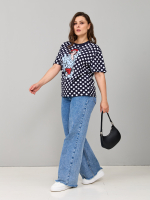 Футболка Фк-193/тсиний-горохпарижанка-п