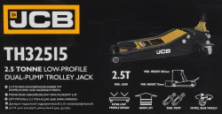 Домкрат подкатной гидравлический 2.5т (h min 75мм, h max 505мм) JCB JCB-TH32515