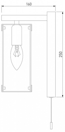 Бра Eurosvet 60126/1 черный (60116/1)