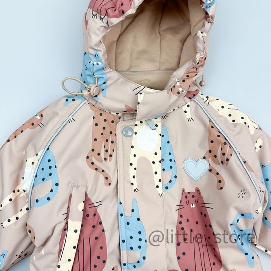 Комбинезон зимний "Цветные коты"