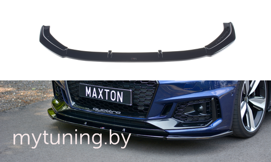 Сплиттер бампера переднего V.1 для AUDI RS4 B9 (17-...)