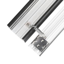 Профиль LINE-5075-U-HONEYCOMB-2000 BLACK (Arlight, Алюминий) 044885