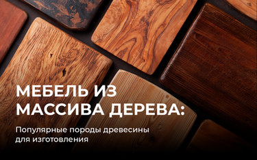 Популярные породы древесины для изготовления мебели из массива дерева
