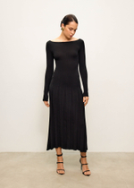 Платье ERIKA с длинным рукавом, чёрный