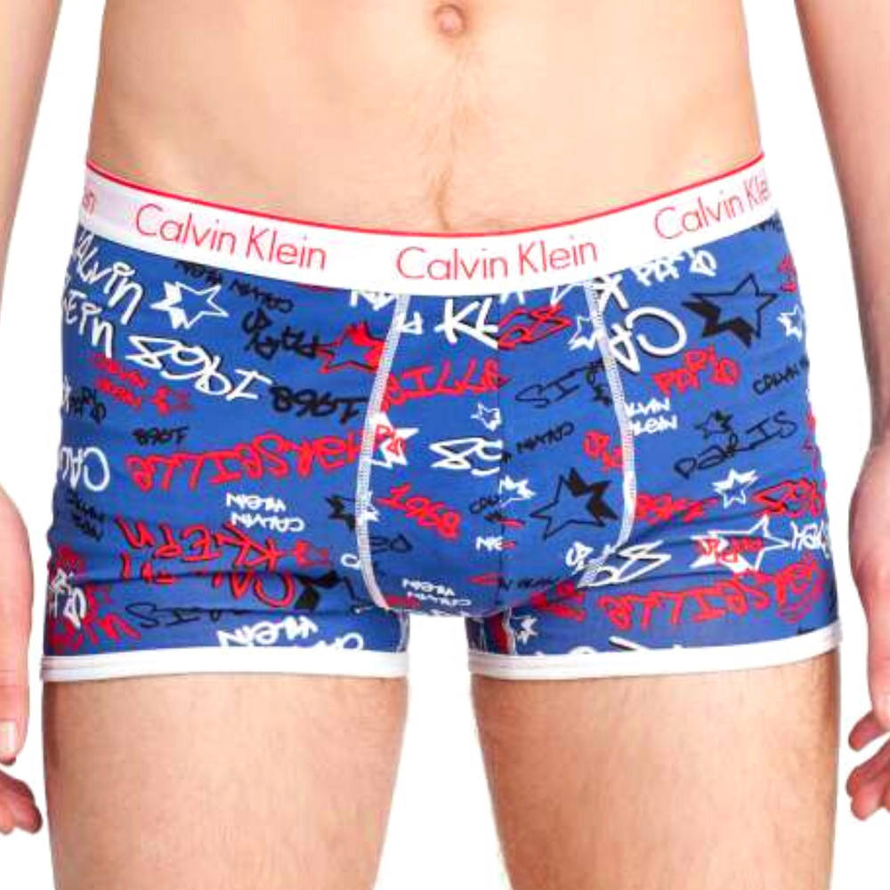 Мужские трусы боксеры Calvin Klein Vintage 1968 United Kingdom красная резинка