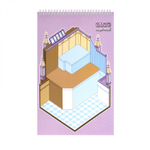 Румбокс, наклейки для творчества - антистресс блокнот, 240*185 мм, "Funny Capybara", 3D стикеры, 6 комнат, в комплекте пинцет, пакет с европодвесом