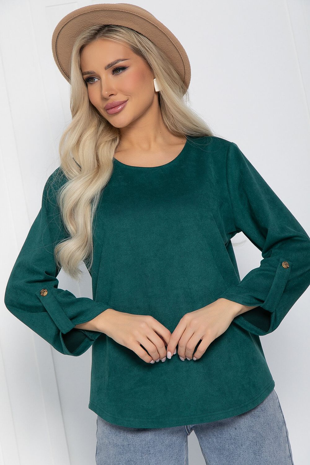 Блуза Линия успеха (зеленая) Б12557-12 LT Collection