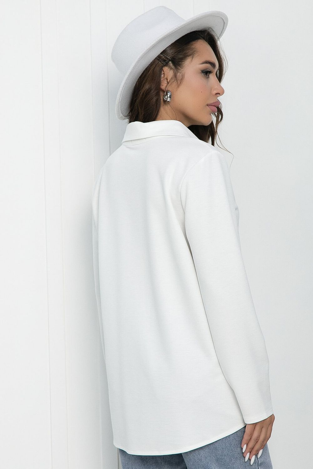 Блуза Бабочка (белая) Б10985 LT Collection