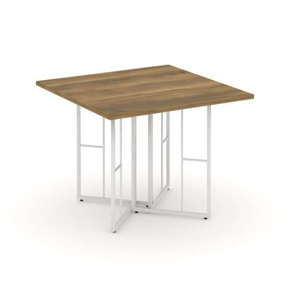 Rift Direct Стол переговорный RF.SPRG-001 Сандал Янтарный/Металл Белый 980*980*750